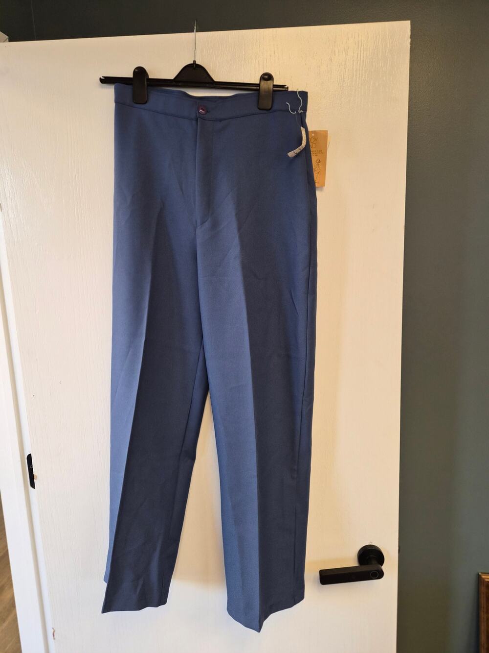 Vintage 1980 NOS Blue Stretch Pants Tags Size 20